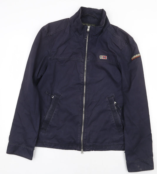Napapijri Mens Blue Jacket Size L Zip