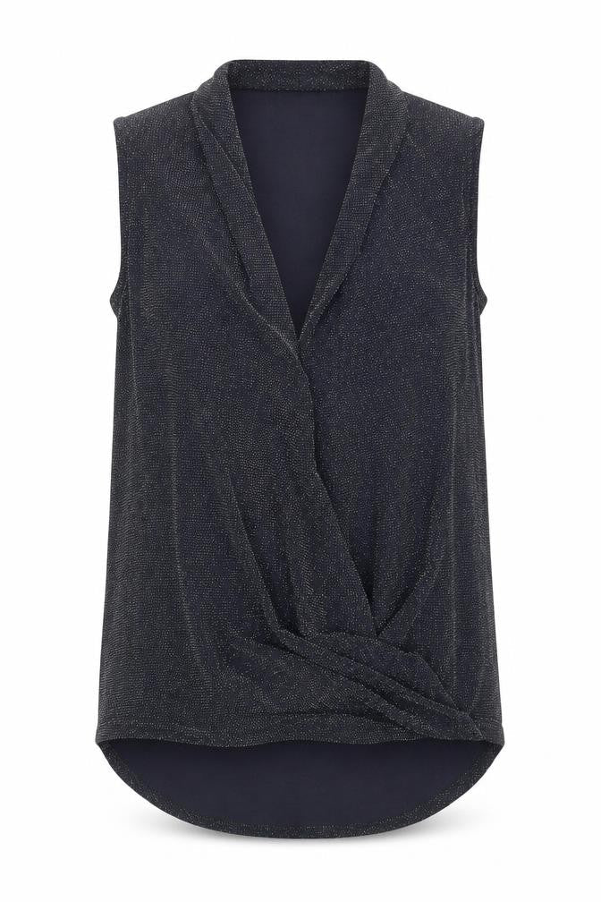 Papaya Womens Grey Polyamide Basic Tank Size 10 V-Neck