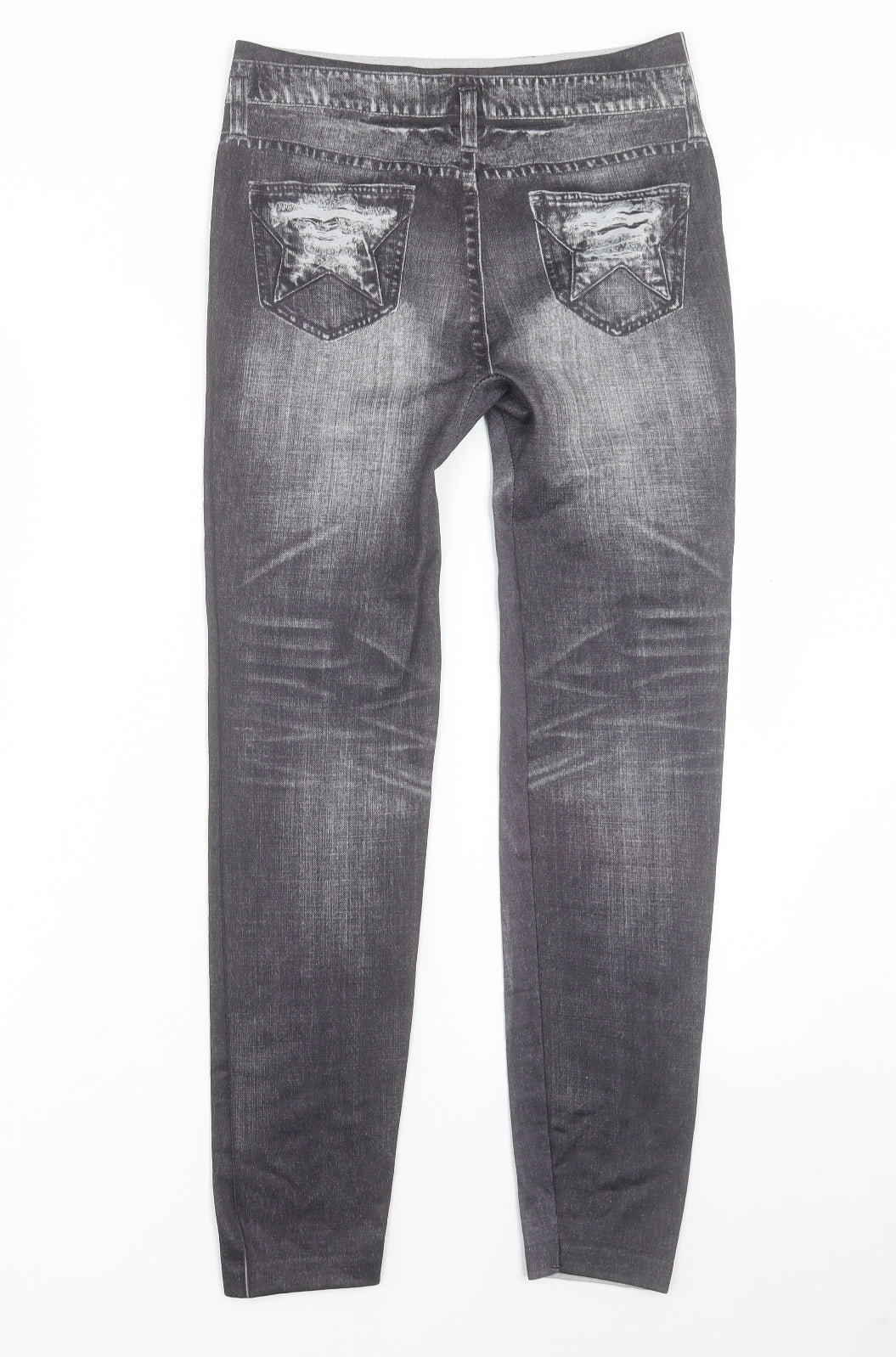 Preworn Womens Grey Cotton Capri Trousers Size 30 L28 in Regular