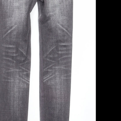 Preworn Womens Grey Cotton Capri Trousers Size 30 L28 in Regular