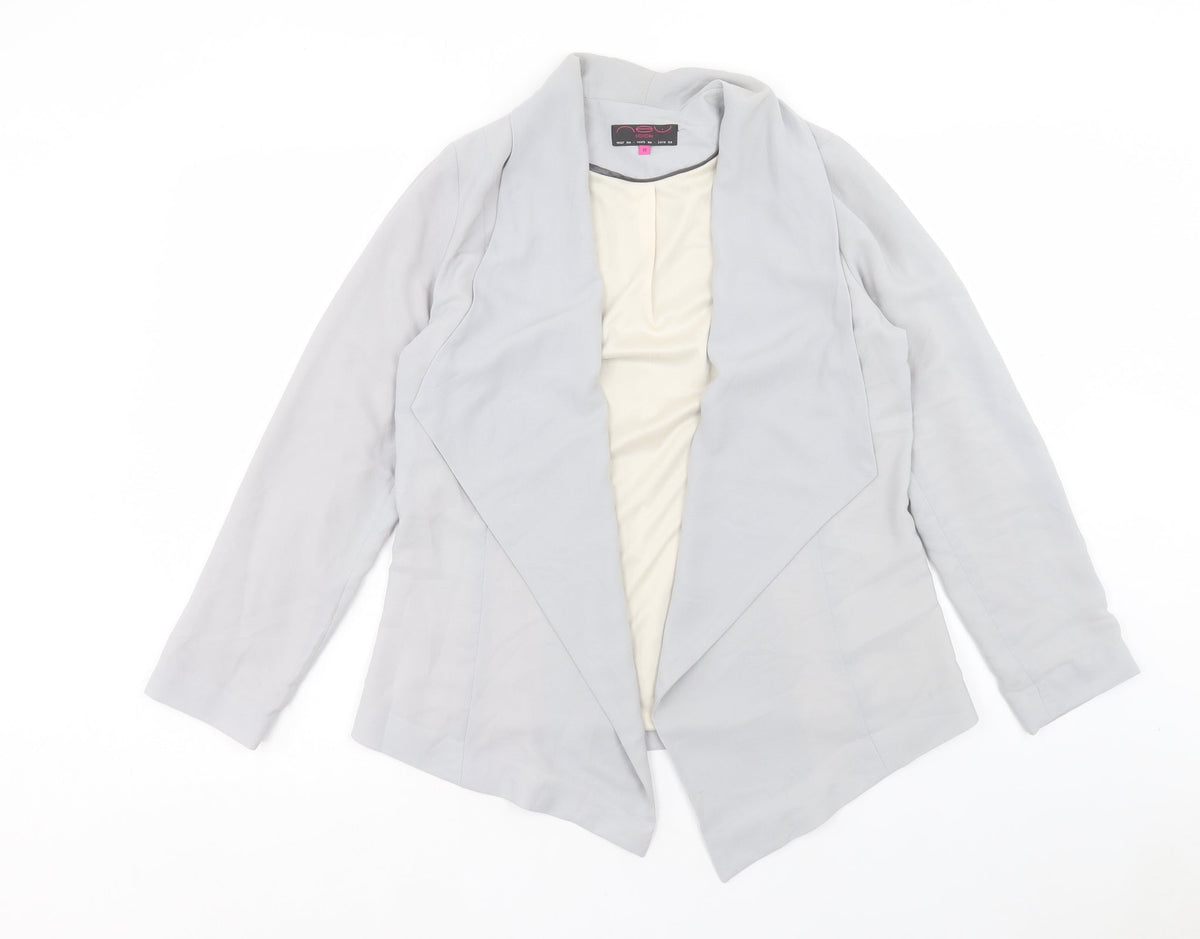 New Look Womens Grey Jacket Size 10