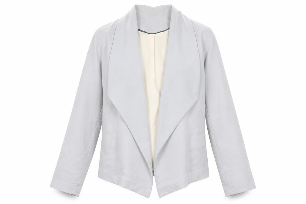 New Look Womens Grey Jacket Size 10