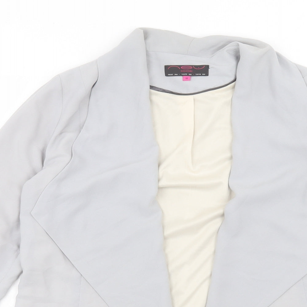 New Look Womens Grey Jacket Size 10