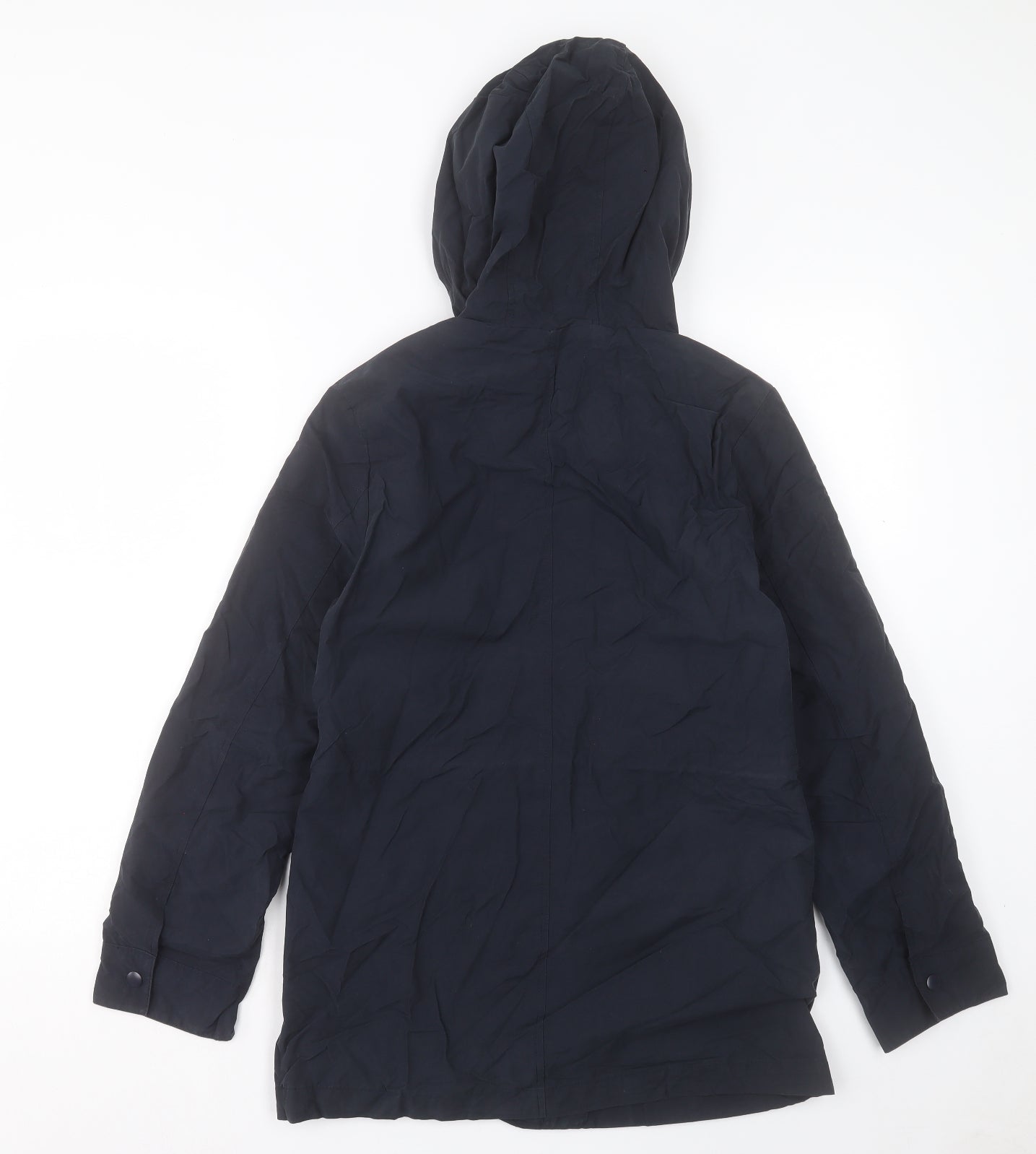 Marks and Spencer Womens Blue Jacket Coat Size 6 Zip