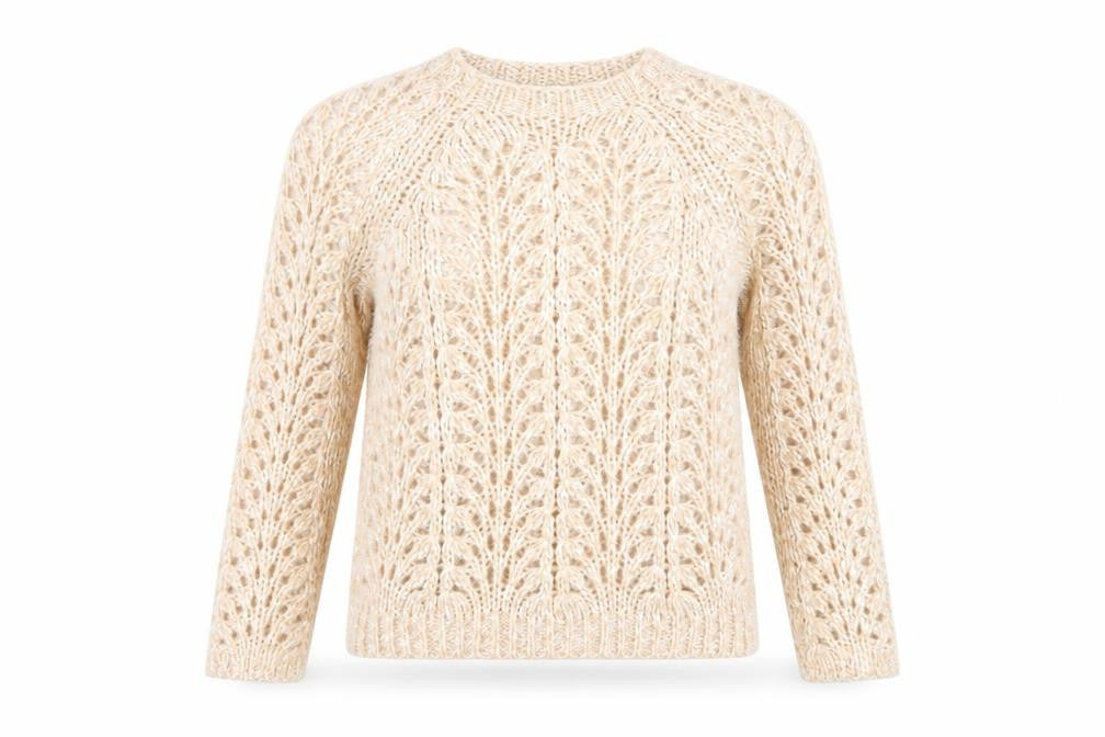 Topshop Womens Pink Round Neck Acrylic Pullover Jumper Size S