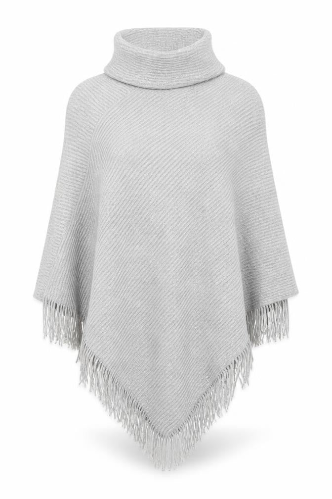 Debenhams Womens Grey Overcoat Poncho One Size