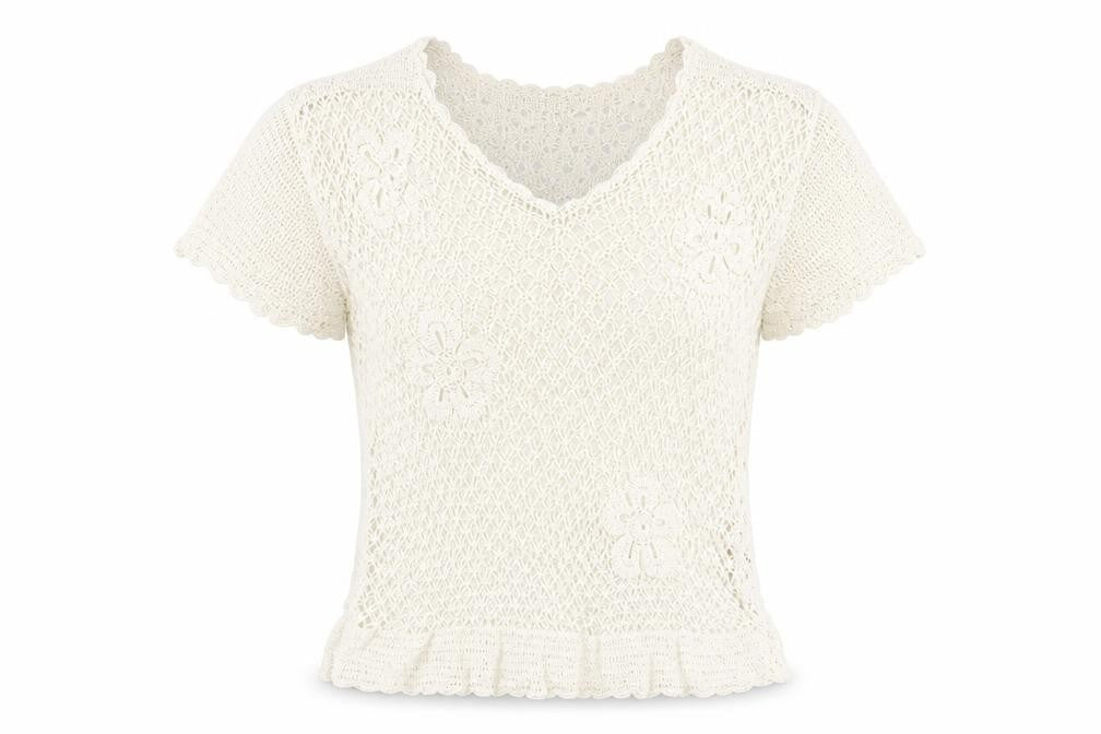 Lakeland Womens White Viscose Basic T-Shirt Size 16 V-Neck