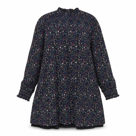 Marks and Spencer Womens Multicoloured Floral Polyester A-Line Size 12 Round Neck Button