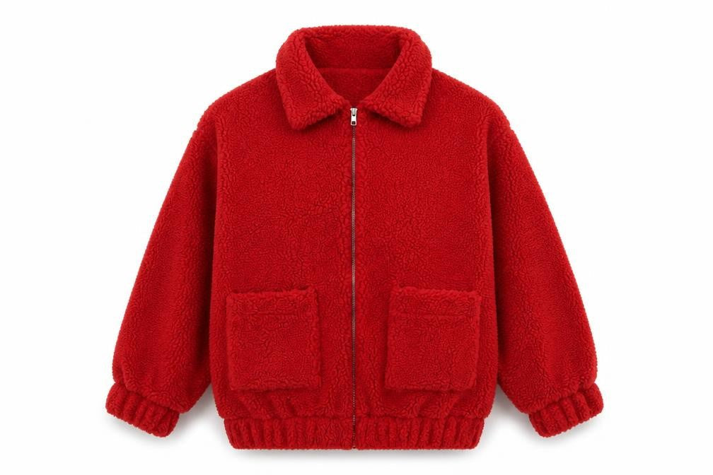 PRETTYLITTLETHING Womens Red Jacket Size 10 Zip