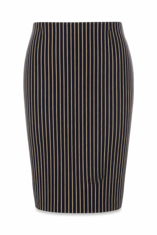 Zara Womens Blue Striped Polyester Bandage Skirt Size S