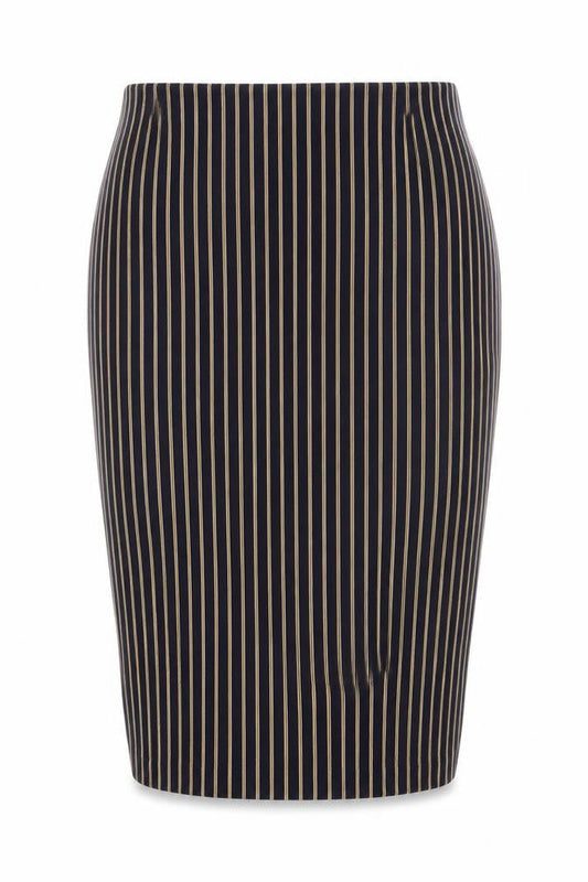 Zara Womens Blue Striped Polyester Bandage Skirt Size S