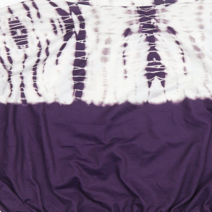 NB Avenue Womens Purple Polyester Basic Blouse Size XL Boat Neck