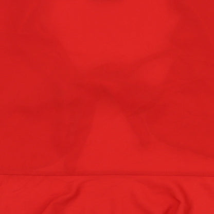 ASOS Womens Red Polyester Basic Blouse Size 8 V-Neck