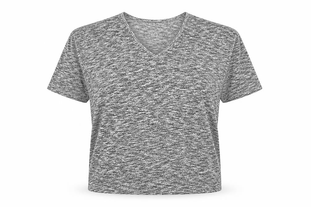 New Look Womens Grey V-Neck Viscose Pullover Jumper Size S