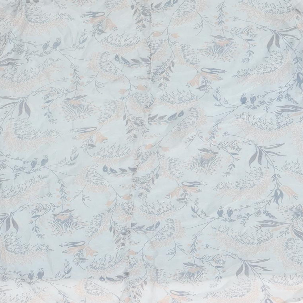 Giusy Womens Blue Floral Viscose Jersey Blouse Size S Round Neck