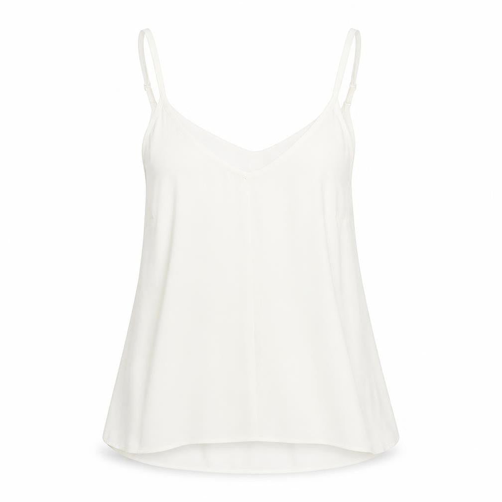 Atmosphere Womens White Polyester Camisole Tank Size 8 V-Neck