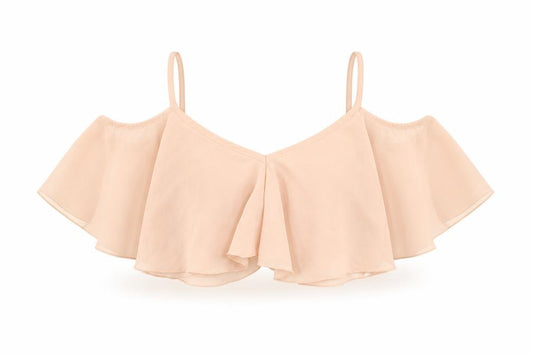 Boohoo Womens Pink Polyester Cropped Tank Size 8 V-Neck - Cold Shoulder