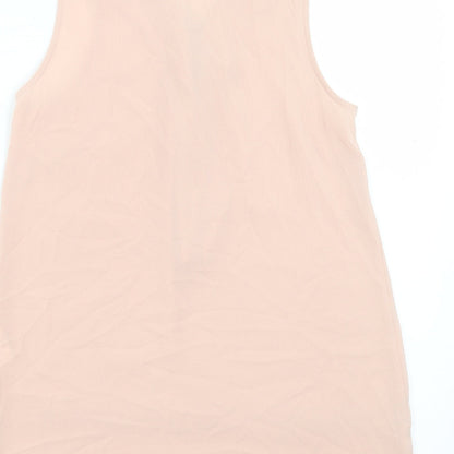 Atmosphere Womens Pink Polyester Basic Tank Size 8 V-Neck