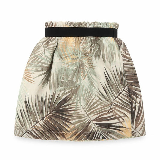 H&M Womens Green Geometric Polyester A-Line Skirt Size 6