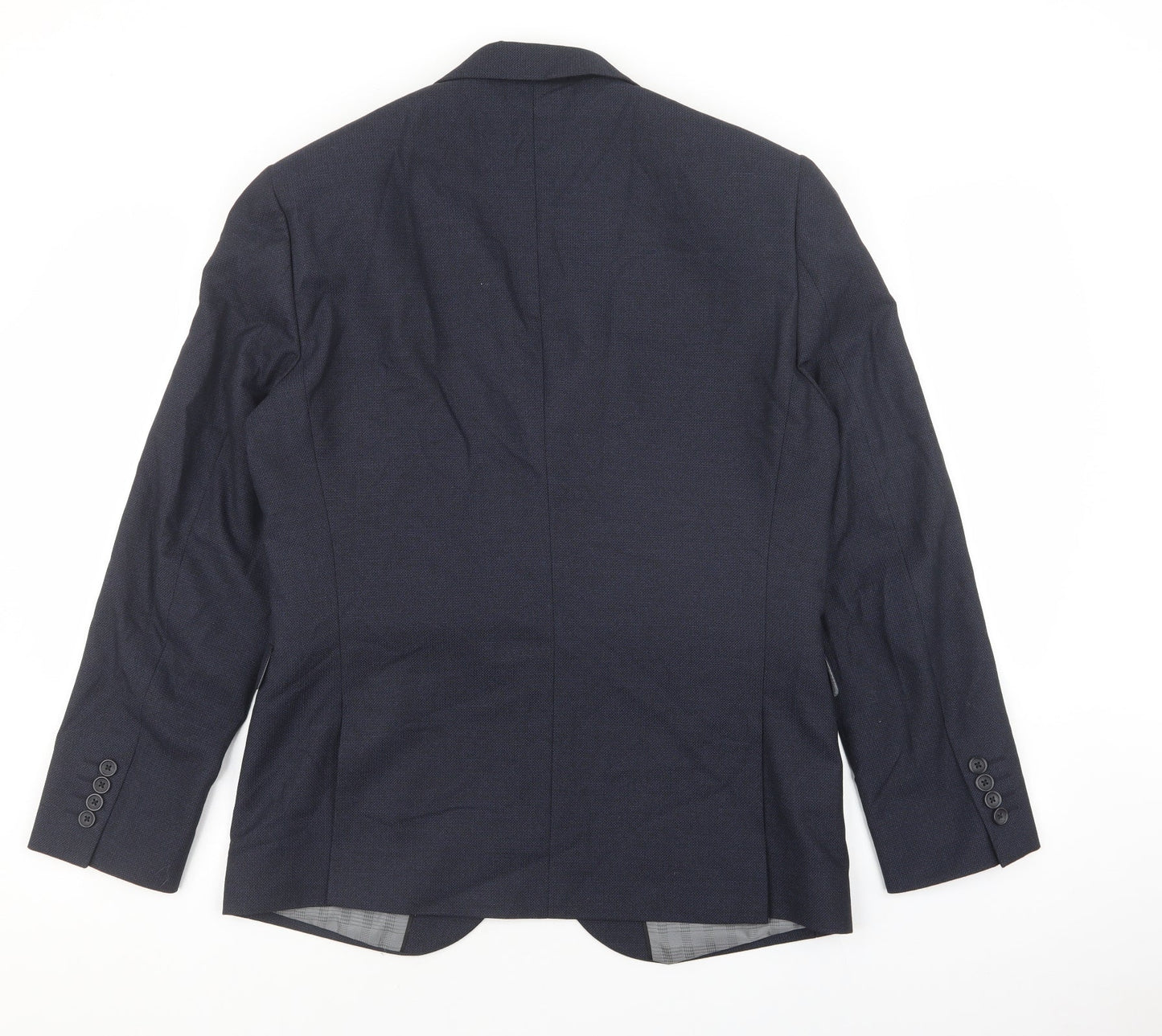 NEXT Mens Blue Polyester Jacket Suit Jacket Size 40 - Pocket detail