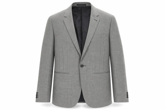 OneSix5ive Mens Grey Plaid Polyester Jacket Blazer Size 38 - Pocket detail
