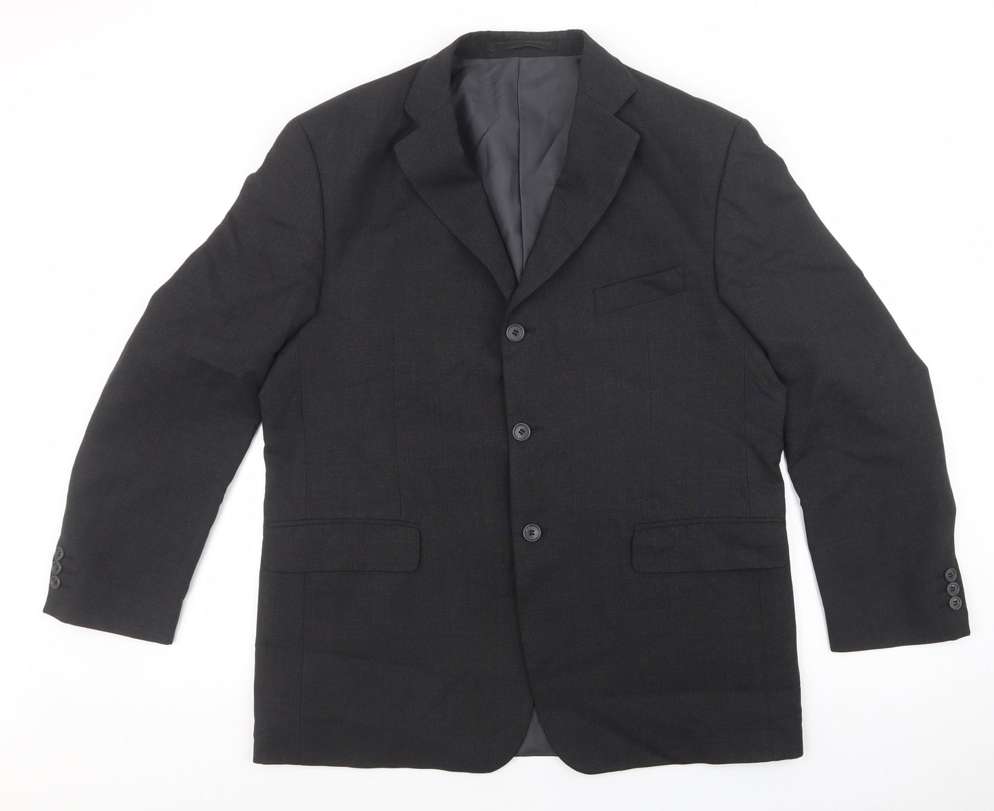 Marks and Spencer Mens Grey Wool Jacket Suit Jacket Size 42