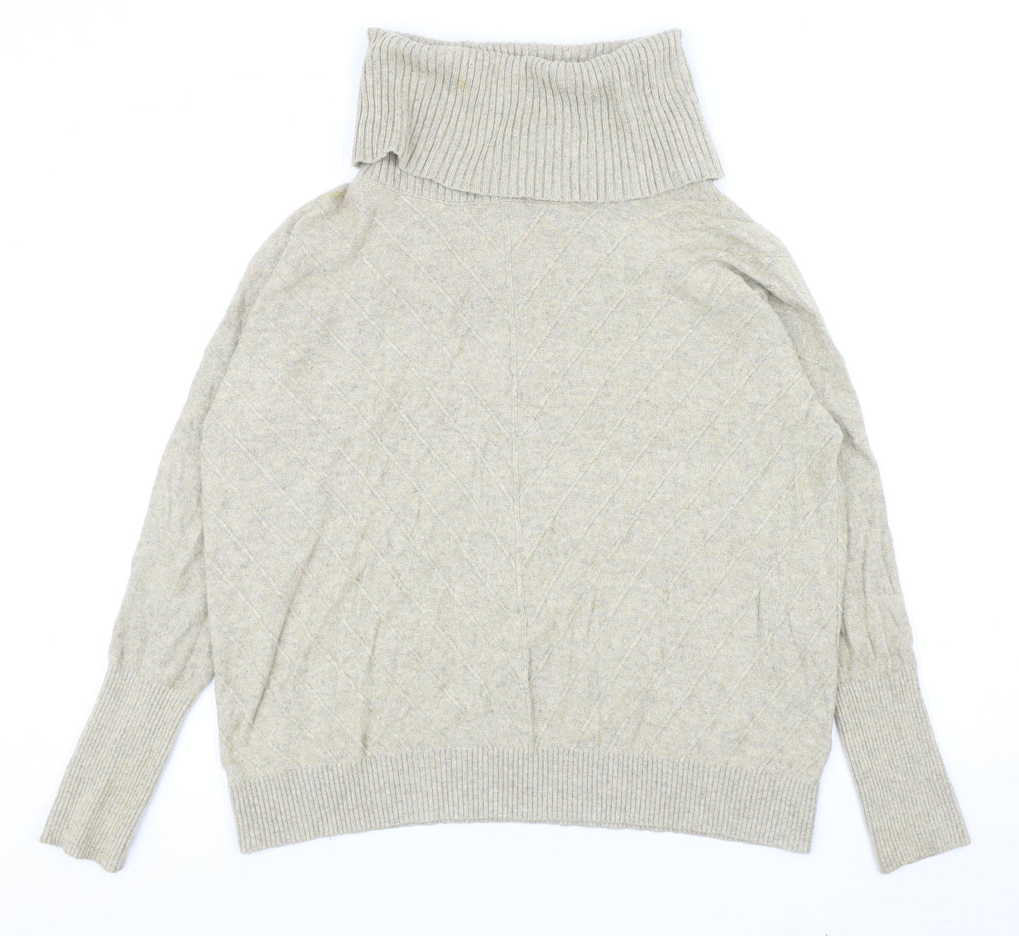Principles Womens Beige Roll Neck Viscose Pullover Jumper Size 12
