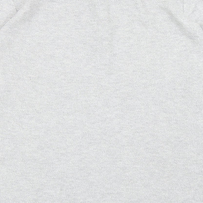 Yessica Womens Grey Cotton Basic Polo Size M Collared