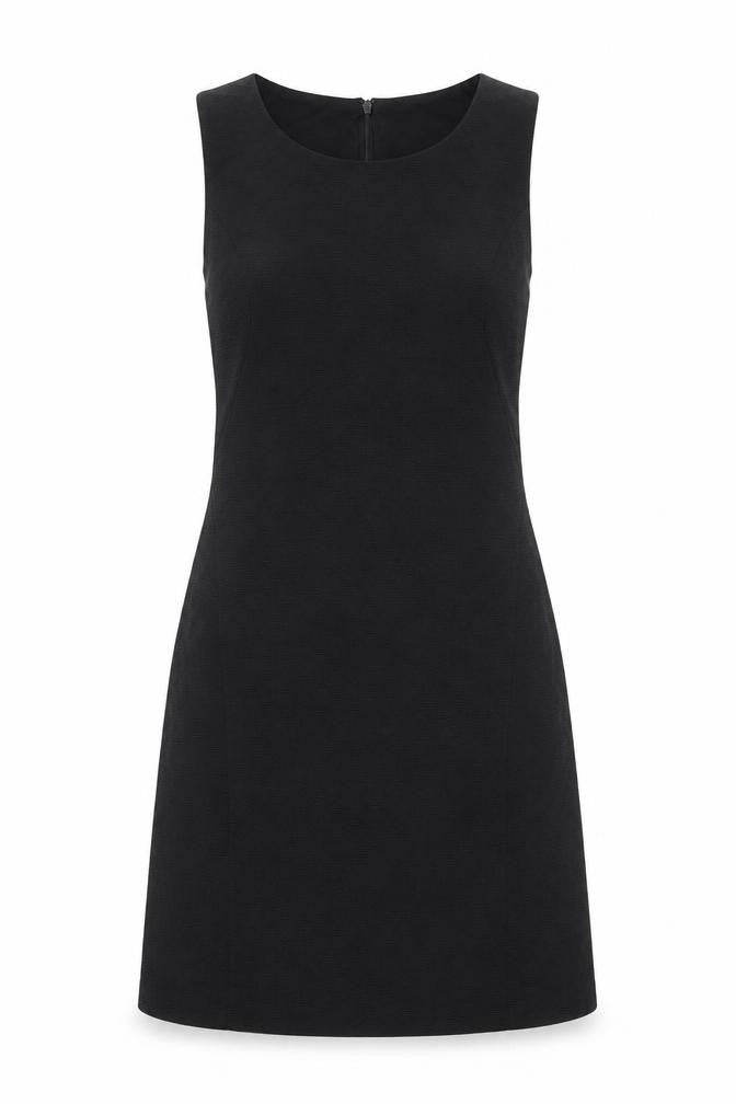 Forcast Womens Black Polyester A-Line Size 6 Round Neck Zip