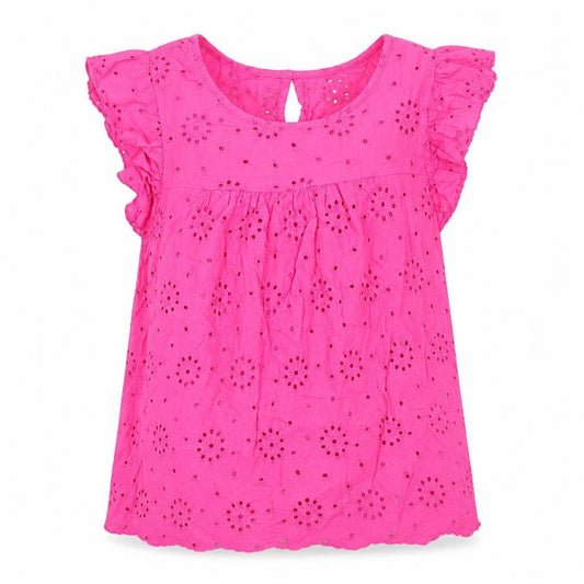CIVICO 51 Womens Pink Cotton Basic T-Shirt Size L Round Neck