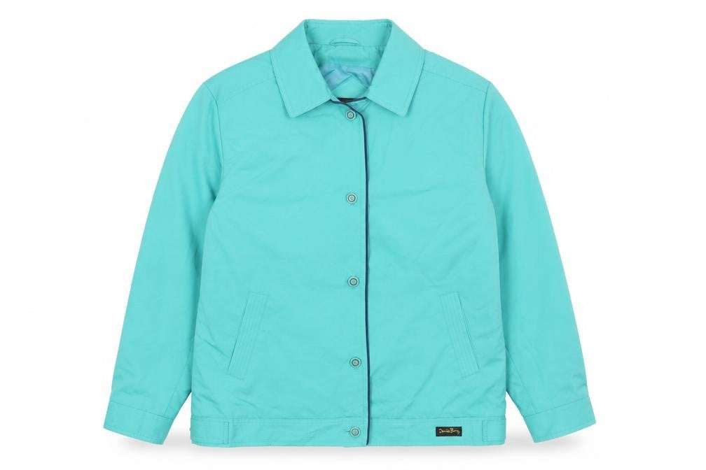 David Barry Womens Green Jacket Coat Size 10 Button