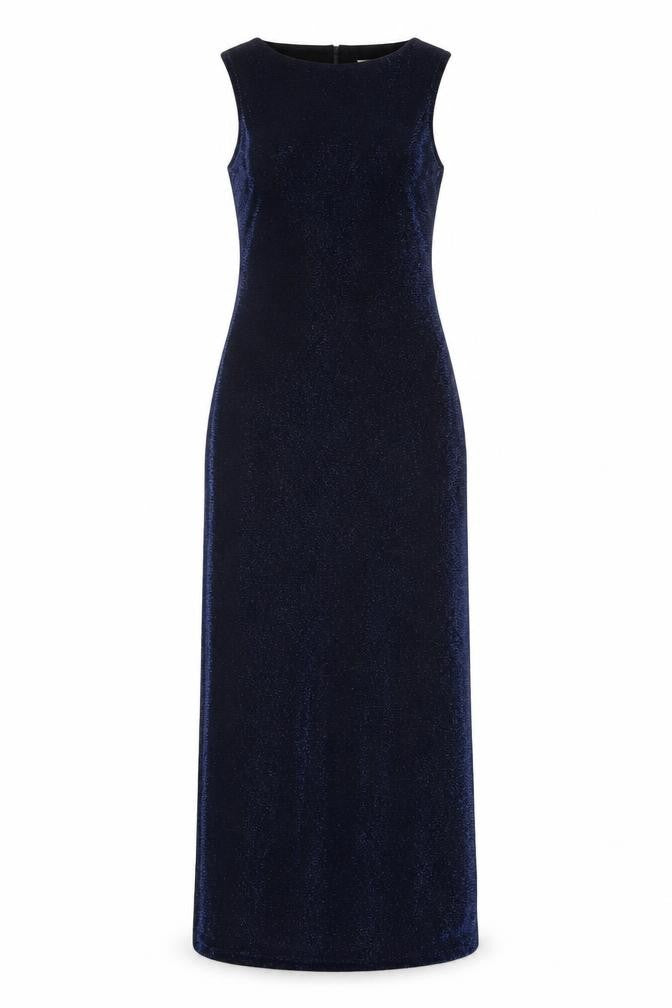 New Look Womens Blue Nylon Maxi Size 10 Cowl Neck Pullover
