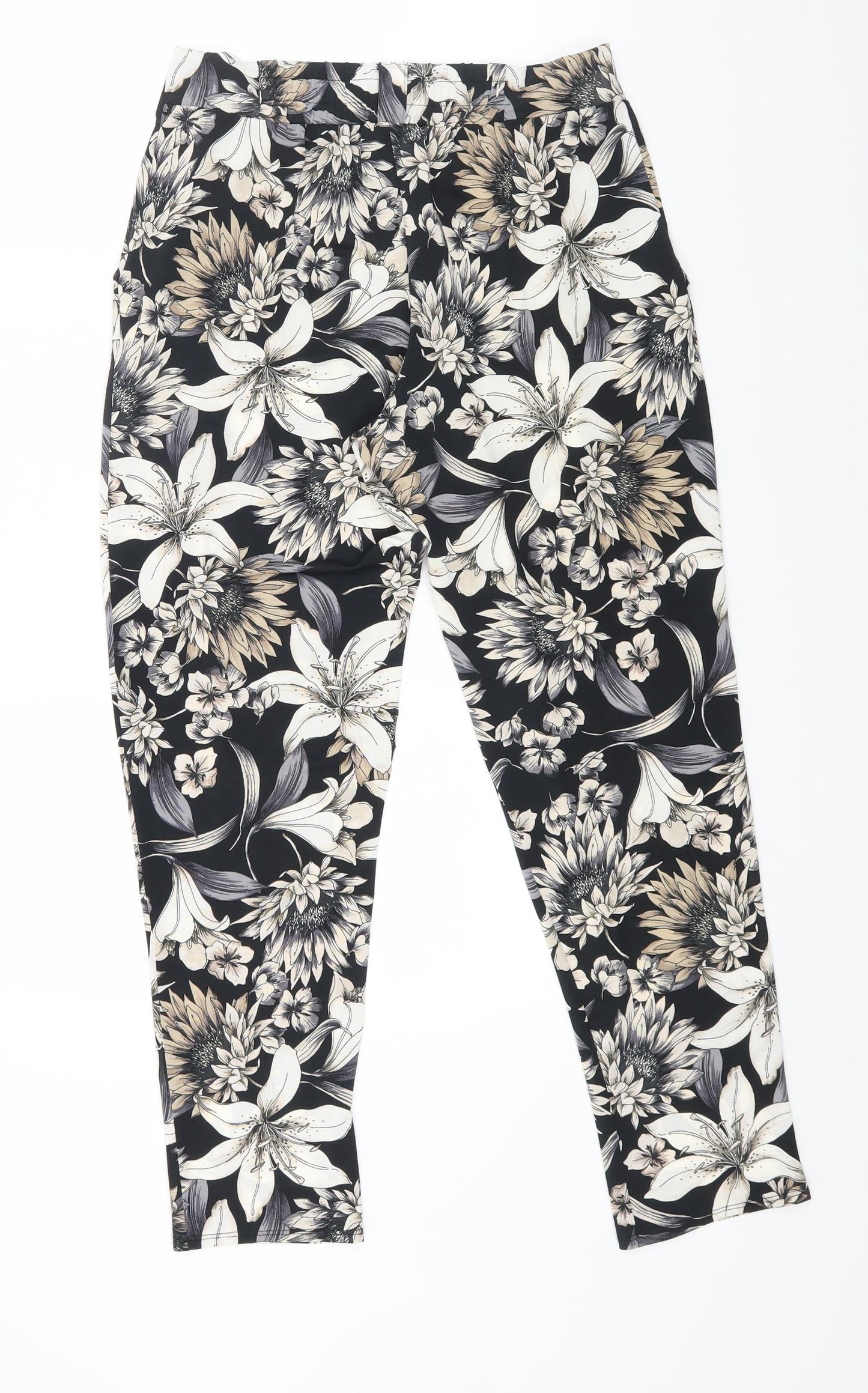 Wallis Womens Multicoloured Floral Polyester Jegging Trousers Size 8 L26 in Regular