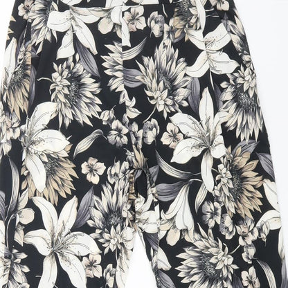 Wallis Womens Multicoloured Floral Polyester Jegging Trousers Size 8 L26 in Regular