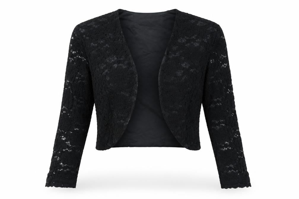 Debut Womens Black Vinyl Jacket Blazer Size 14 - Padded Shoulders