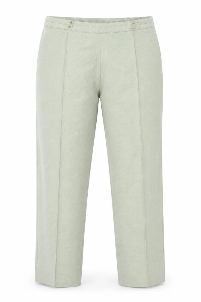 Marks & Spencer Womens Green Polyester Straight Jeans Size 18 L26 in Regular