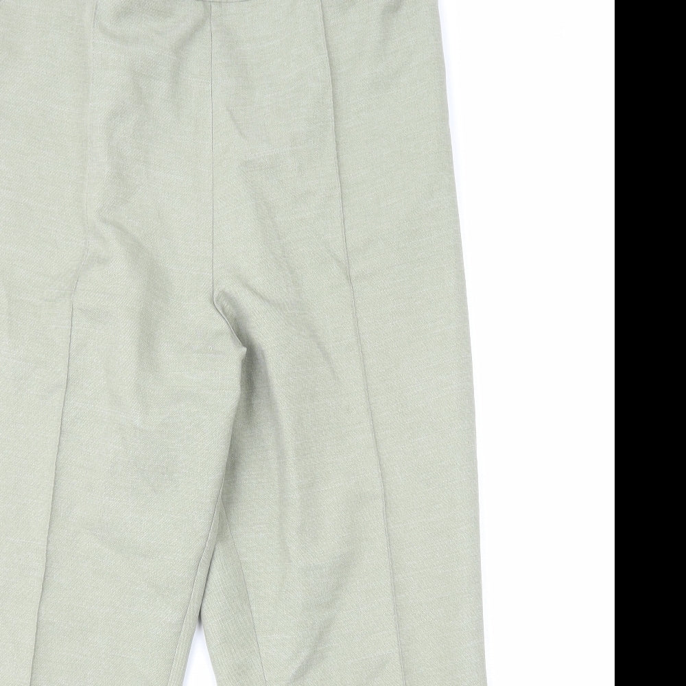 Marks and Spencer Womens Green Polyester Straight Jeans Size 18 L26 in Regular