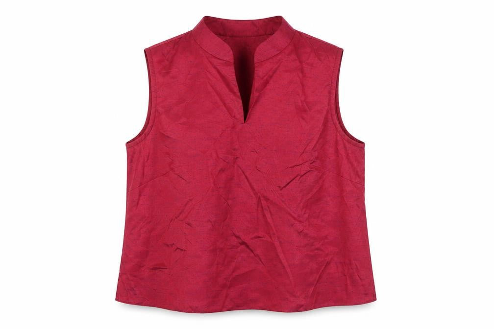 Yessica Womens Pink Viscose Basic Blouse Size 16 V-Neck