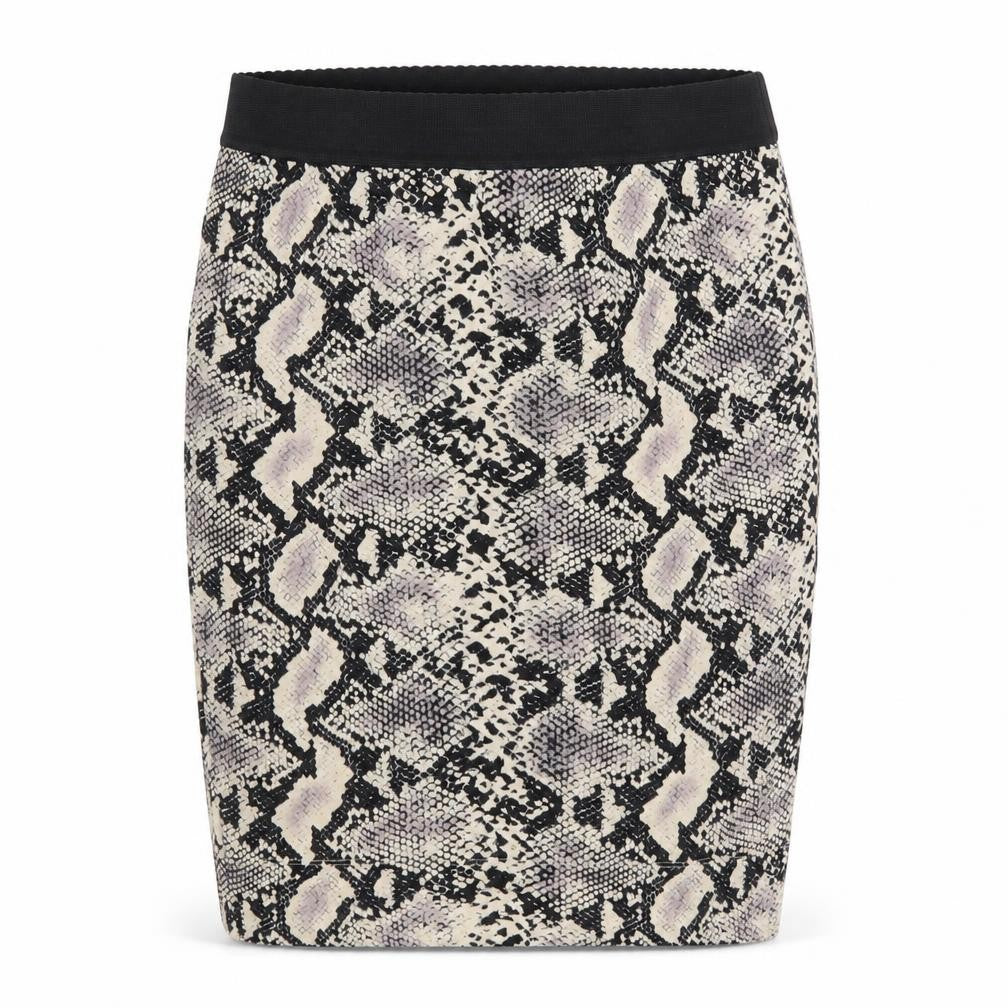 In Wear Womens Brown Animal Print Polyester Straight & Pencil Skirt Size XS - Snake Pattern