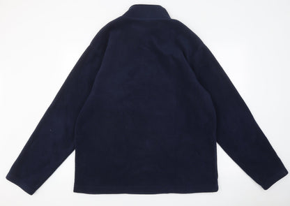 Preloved Preworn Mens Blue Polyester Pullover Sweatshirt Size L - Back
