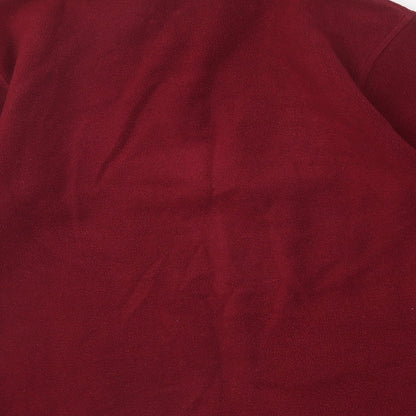 Preworn Mens Red Polyester Pullover Sweatshirt Size S