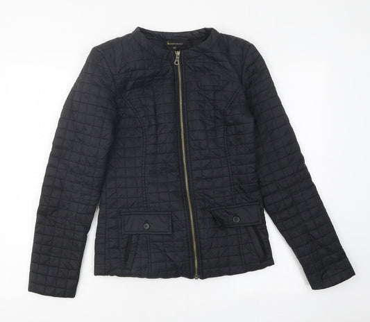 Incorporatewear Womens Black Biker Coat Size XS Zip
