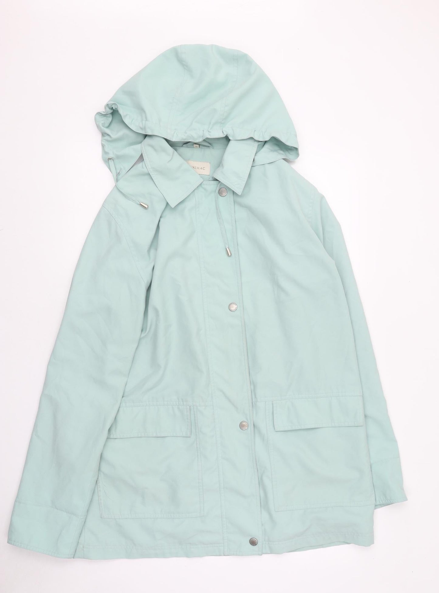 Dannimac Womens Blue Overcoat Coat Size M Zip