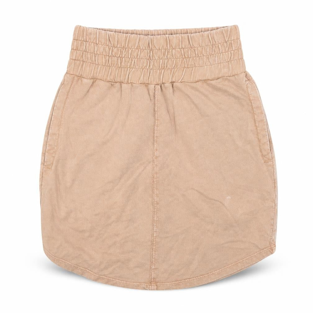 ASOS Womens Brown Cotton A-Line Skirt Size 8