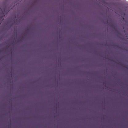EWM Womens Purple Jacket Size 14 Snap