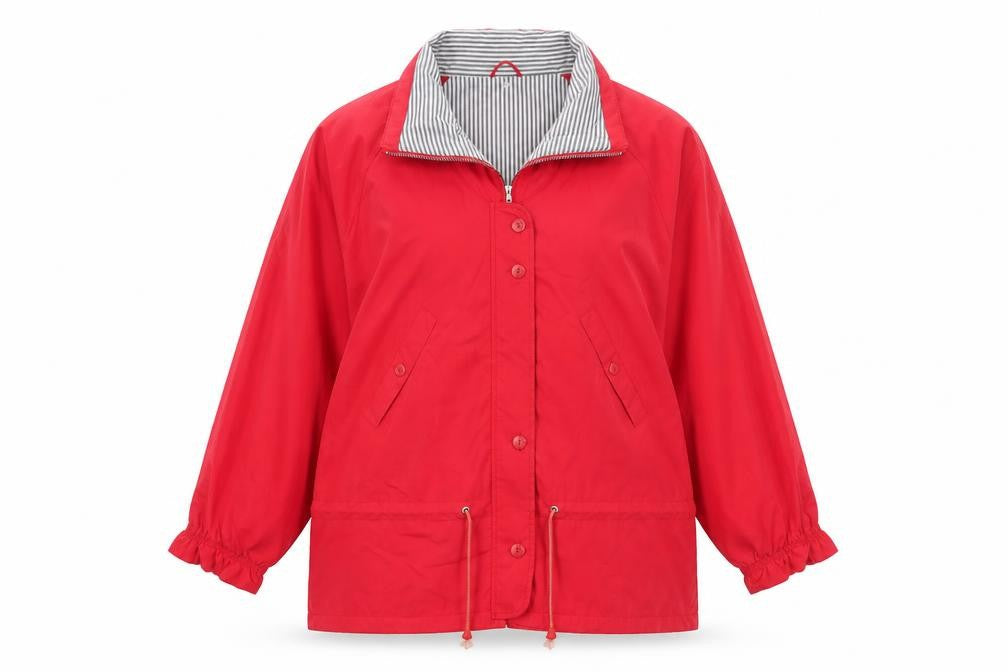 Littlewoods Womens Red Jacket Size M Zip