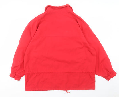 Littlewoods Womens Red Jacket Size M Zip