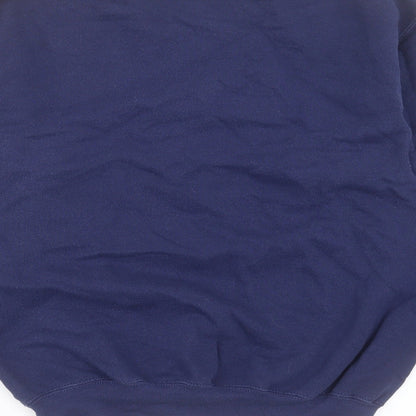 Preloved Fruit of the Loom Womens Blue Cotton Pullover Sweatshirt Size S Pullover - Label