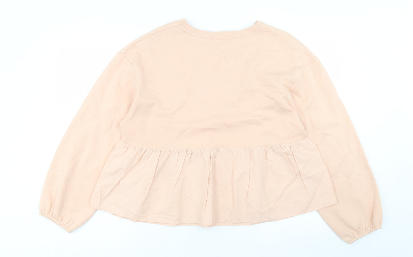 Primark Womens Pink Cotton Pullover Sweatshirt Size M Pullover - Size 12-14