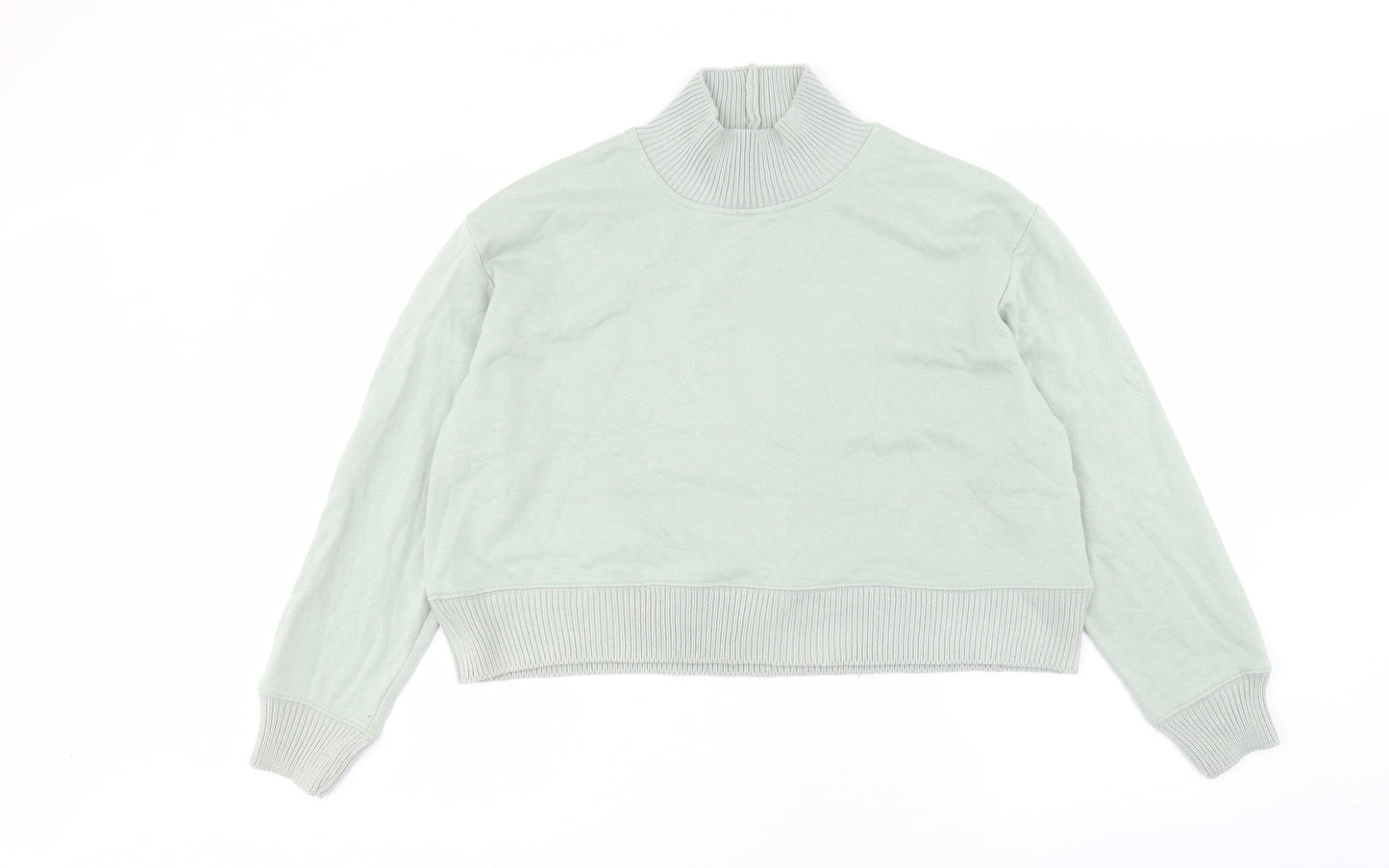 Primark Womens Green Cotton Pullover Sweatshirt Size S Pullover - Size 10-12